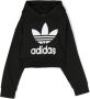 Adidas Kids Cropped hoodie Zwart - Thumbnail 1