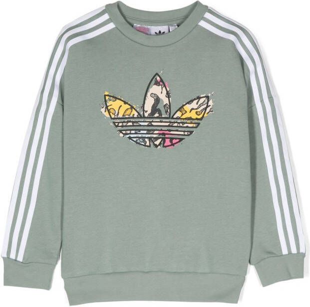 Adidas Kids Sweater met logoprint Groen