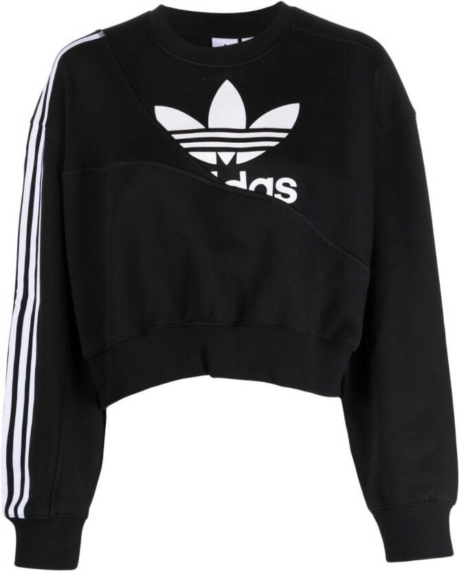 Adidas Sweater met logoprint Zwart