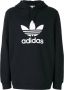 Adidas Originals Trefoil hoodie Zwart - Thumbnail 1
