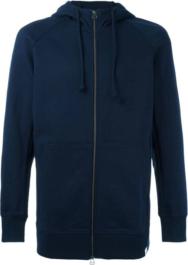 Adidas zipped hoodie Blauw
