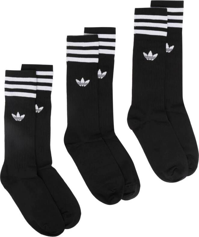 adidas Set van drie paar sokken Zwart