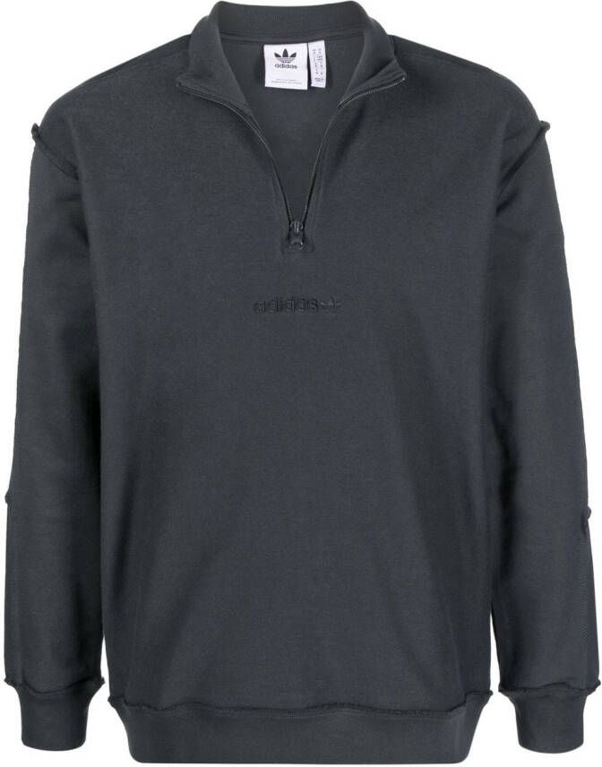Adidas Sweater met logoprint Grijs
