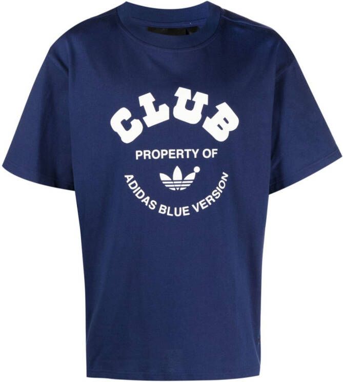 Adidas T-shirt met logoprint Blauw
