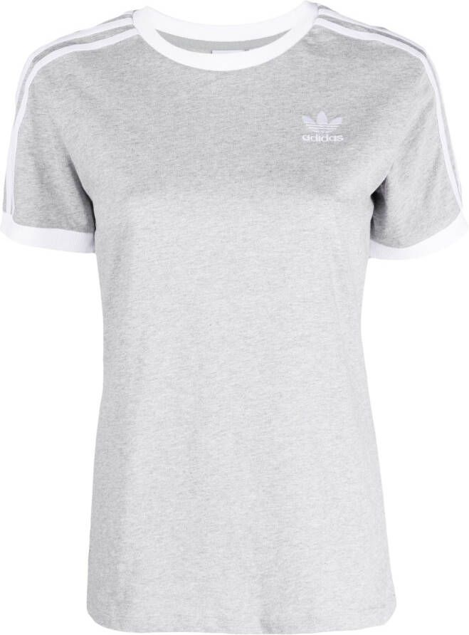 adidas T-shirt met logoprint Grijs