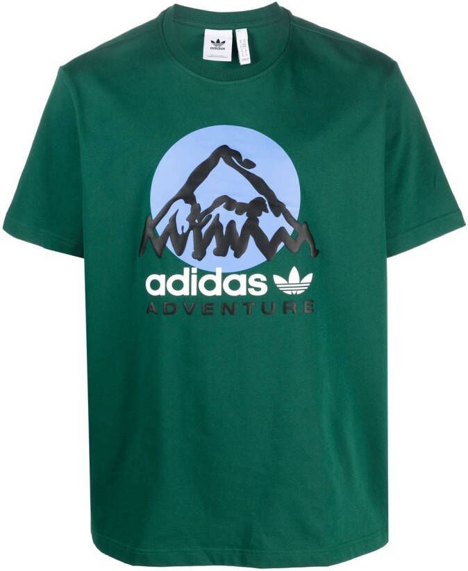 Adidas T-shirt met logoprint Groen