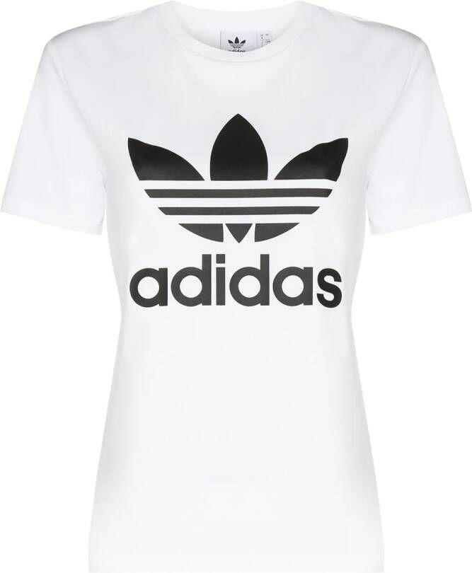 Adidas T-shirt met logoprint Wit