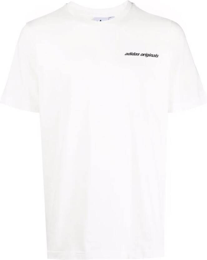 Adidas T-shirt met logoprint Wit