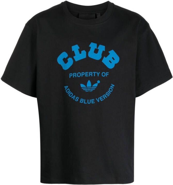 adidas T-shirt met logoprint Zwart