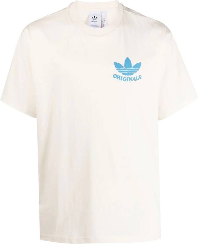Adidas Joggingbroek met elastische taille Beige