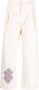 Adish Broek met wijde pijpen Beige - Thumbnail 1