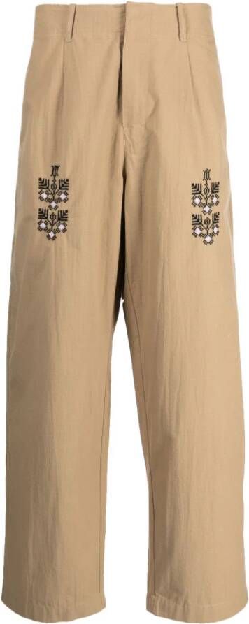Adish Katoenen broek Bruin
