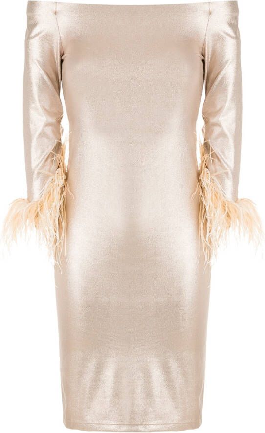 Adriana Degreas Asymmetrische midi-jurk Metallic
