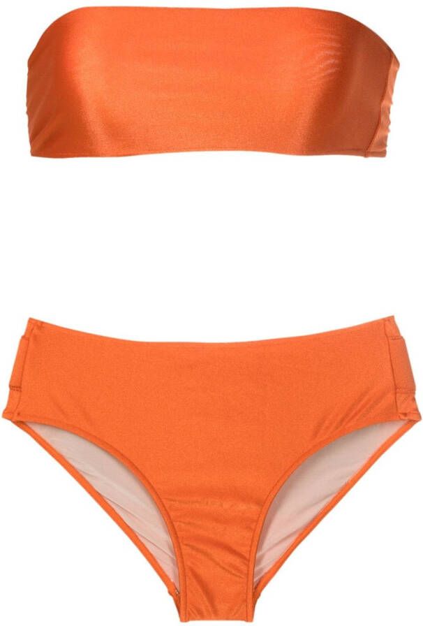 Adriana Degreas Bikini met applicatie Oranje