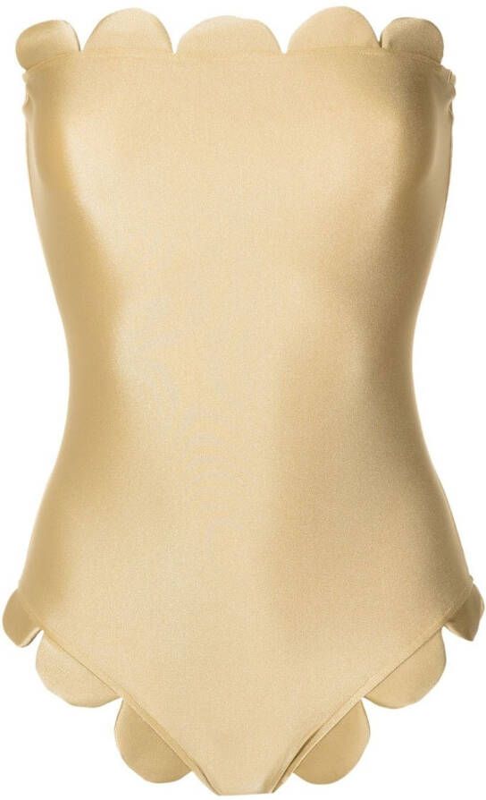 Adriana Degreas Strapless badpak Groen