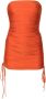 Adriana Degreas Strapless jurk Oranje - Thumbnail 1