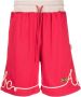 Advisory Board Crystals Trainingsshorts met logo-applicatie Rood - Thumbnail 1