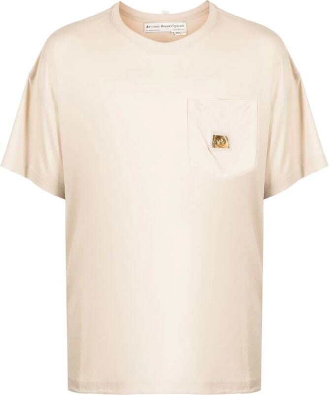 Advisory Board Crystals T-shirt met logopatch Beige