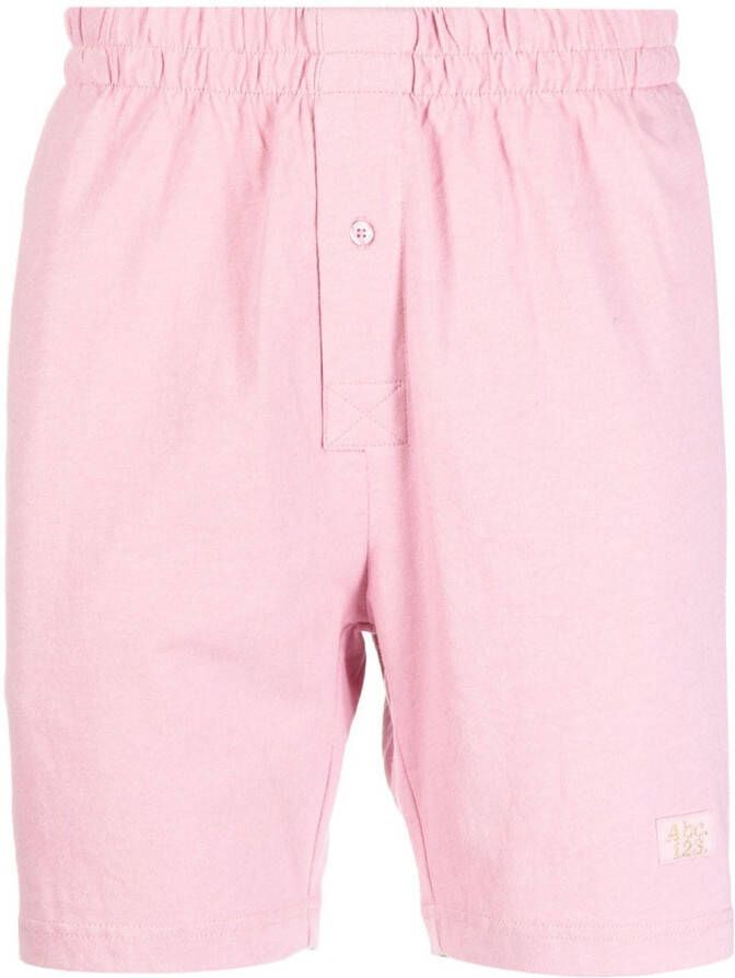 Advisory Board Crystals Shorts met logoprint Roze