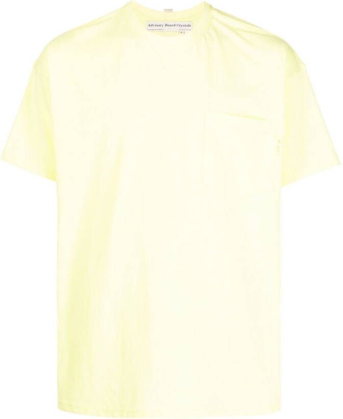 Advisory Board Crystals T-shirt met opgestikte zak Geel