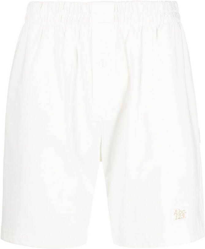 Advisory Board Crystals Shorts met logoprint Wit