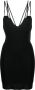 AERON Gebreide mini-jurk Zwart - Thumbnail 1