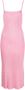 AERON Geribbelde jurk Roze - Thumbnail 1