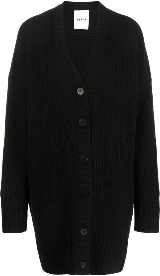 AERON Kasjmier vest Zwart