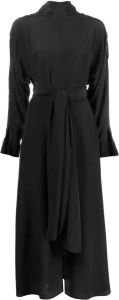 AERON Midi-jurk met uitgesneden detail Zwart