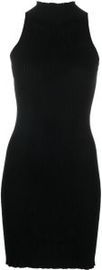 AERON Mini-jurk met hoge hals Zwart