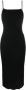 AERON Ribgebreide jurk Zwart - Thumbnail 1
