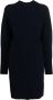 AERON Ribgebreide mini-jurk Blauw - Thumbnail 1