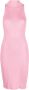 AERON Ribgebreide mini-jurk Roze - Thumbnail 1
