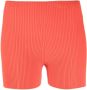 AERON Ribgebreide shorts Rood - Thumbnail 1