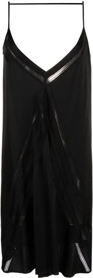 AERON Tobago jurk met V-hals Zwart