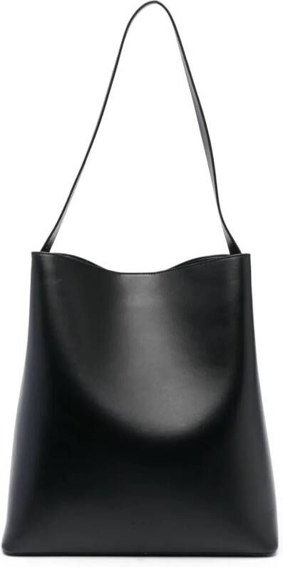 Aesther Ekme Sac leren schoudertas Zwart