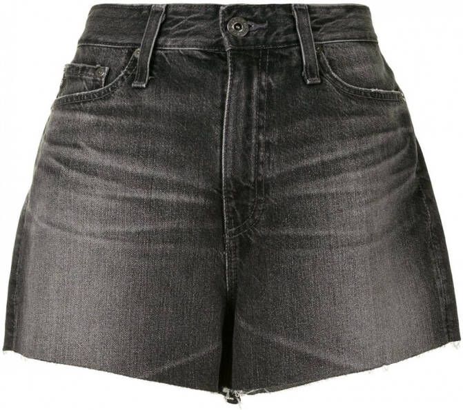 AG Jeans High waist shorts Zwart