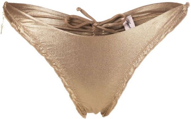 Agent Provocateur Bikinislip met gesmockt detail Goud