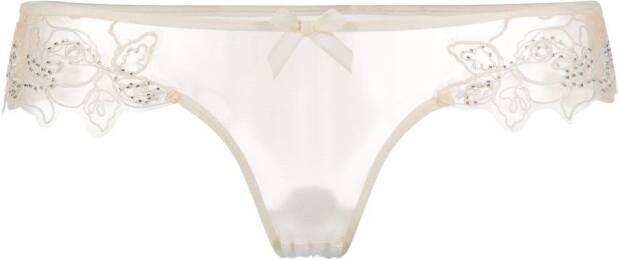 Agent Provocateur Slip met detail van kant Beige