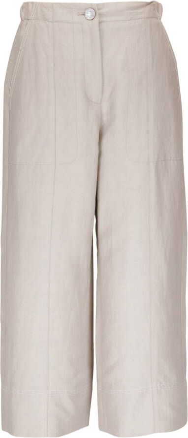 Agnona Cropped broek Beige