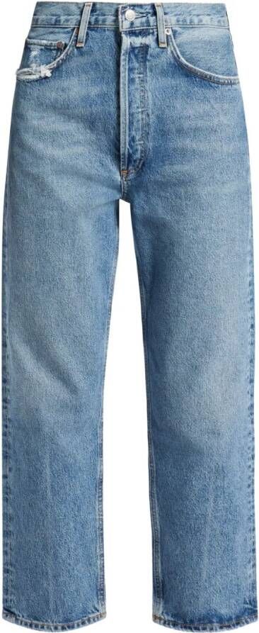 AGOLDE 90s Crop straight jeans Blauw