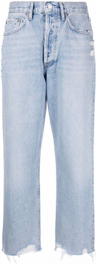 AGOLDE 90s cropped jeans Blauw