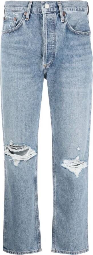 AGOLDE Gerafelde jeans Blauw