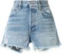 AGOLDE Gerafelde shorts Blauw - Thumbnail 1