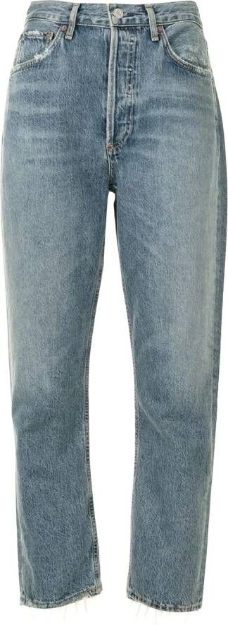 AGOLDE High waist jeans dames katoen 24 Blauw