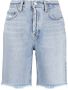 AGOLDE High waist shorts dames biologisch katoen 23 Blauw - Thumbnail 1