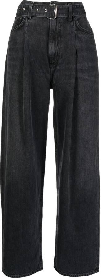 AGOLDE Jeans met wijde pijpen Zwart