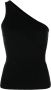 AGOLDE Asymmetrische tanktop Zwart - Thumbnail 1