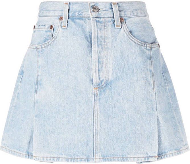 AGOLDE Denim mini-rok Blauw