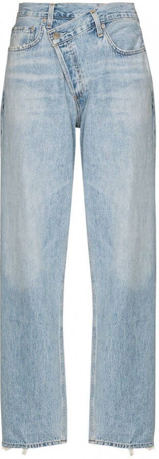 AGOLDE Straight jeans dames katoen 26 Blauw